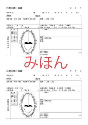 訪問治療計画書